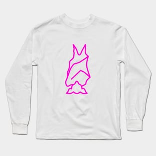 Bat Boys Logo - Fuschia Long Sleeve T-Shirt